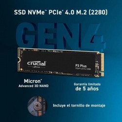 DISCO DURO CRUCIAL P3 4TB SSD M2 NVME PCIE 4.0