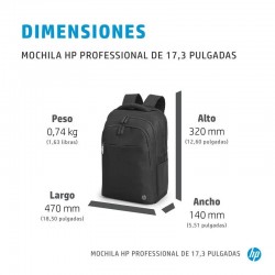 MOCHILA HP PROFESSIONAL BACKPACK 17.3 BLACK