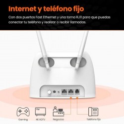 WIRELESS ROUTER TENDA 4G06 WIFI 4G 300MBPS VOLTE