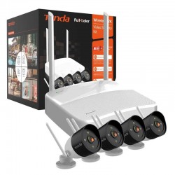 PACK CAMARA TENDA 4X CAMARA IP 2K 3MP IP66 + GRABADOR IP 4 CH