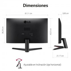 MONITOR LG 27 LED IPS FHD GAMING 75HZ VGA HDMI DP VESA BLACK