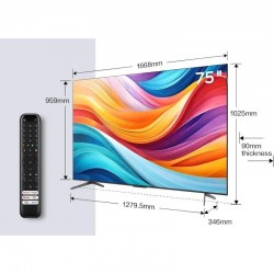 TELEVISOR TCL 75 QLED PRO UHD 4K SMART TV ANDROID WIFI BLUETOOTH